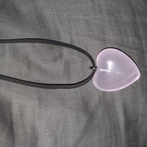 Pink Heart Pendant Necklace